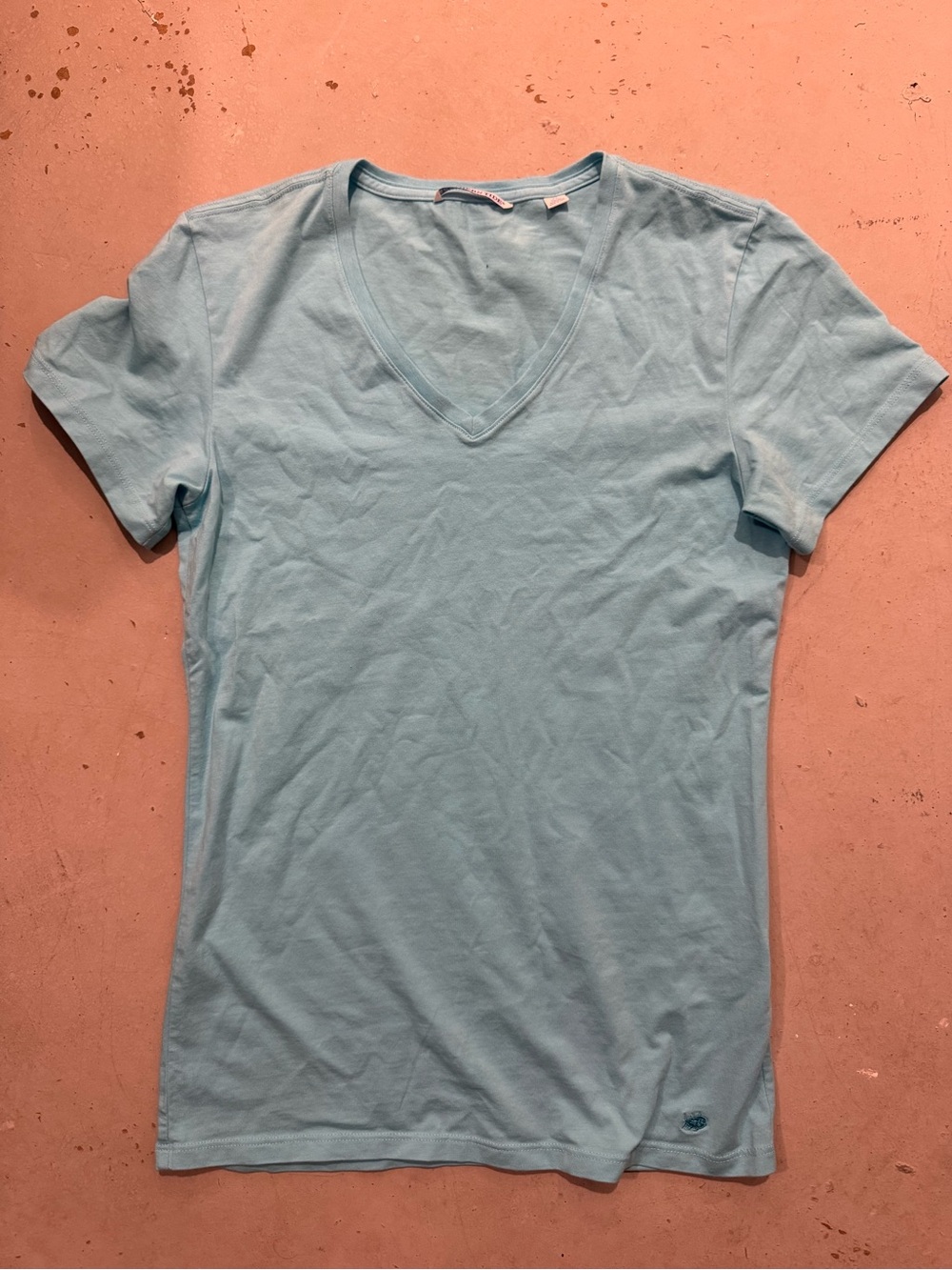 Southern tide Light Blue V-Neck Women's Tee XS